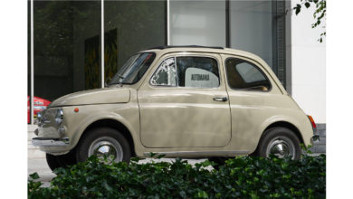 Photo of The iconic Fiat 500 included in Automania, a new exhibition at The Museum of Modern Art, New York