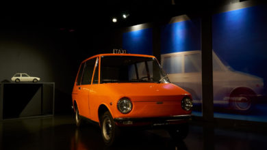 Photo of Manzù’s prototype for the Fiat City Taxi stars in the “Che macchina!” (“What a car!”) exhibition