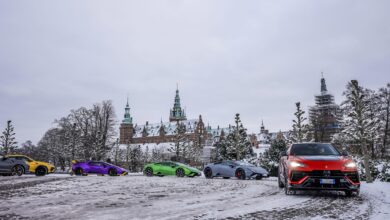 Photo of Lamborghini in Scandinavia: a winter convoy through Denmark and Sweden