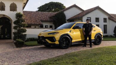 Photo of Drummer Jason Bonham driving the Urus Performante: “My father and I, in love with this deep rumble of thunder.”