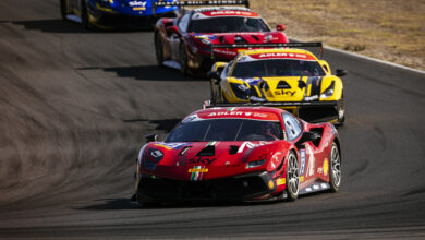 Photo of Fleming and Sartingen win the first Ferrari Challenge race at Estoril