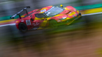 Photo of Ferrari 296 GT3s at the Nürburgring for GT WC Europe